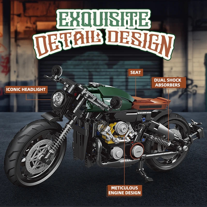 Motorcycle Building Set 600+ PCS